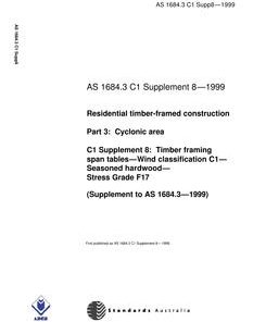 AS 1684.3 C1 SUPP 8-1999 pdf