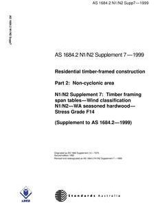 AS 1684.2 N1 N2 SUPP 7-1999 pdf