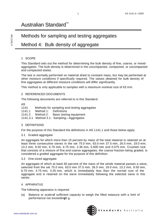 AS 1141.4-2000 pdf