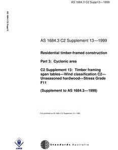 AS 1684.3 C2 SUPP 13-1999 pdf