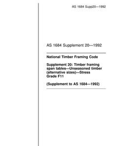 AS 1684 SUPP 20-1992 pdf