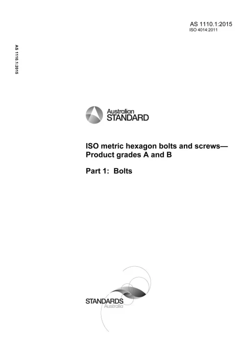 AS 1110.1:2015 pdf