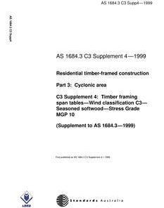 AS 1684.3 C3 SUPP 4-1999 pdf