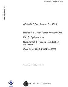 AS 1684.3 SUPP 0-1999 pdf