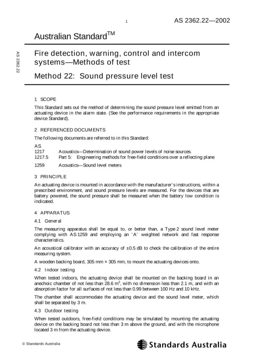 AS 2362.22-2002 pdf