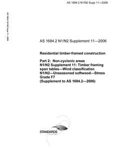 AS 1684.2 N1 N2 SUPP 11-2006 pdf