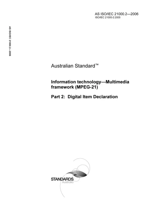 AS ISO IEC 21000.2-2006 pdf