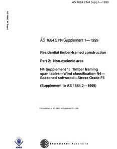 AS 1684.2 N4 SUPP 1-1999 pdf