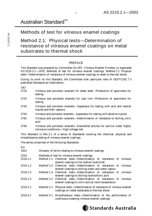 AS 2219.2.1-2002 pdf