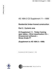 AS 1684.3 C3 SUPP 11-1999 pdf