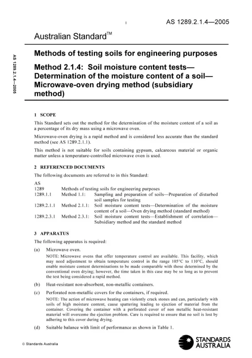 AS 1289.2.1.4-2005 pdf