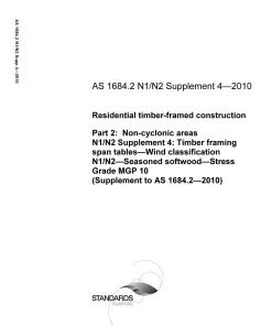 AS 1684.2 N1 N2 SUPP 4-2010 pdf