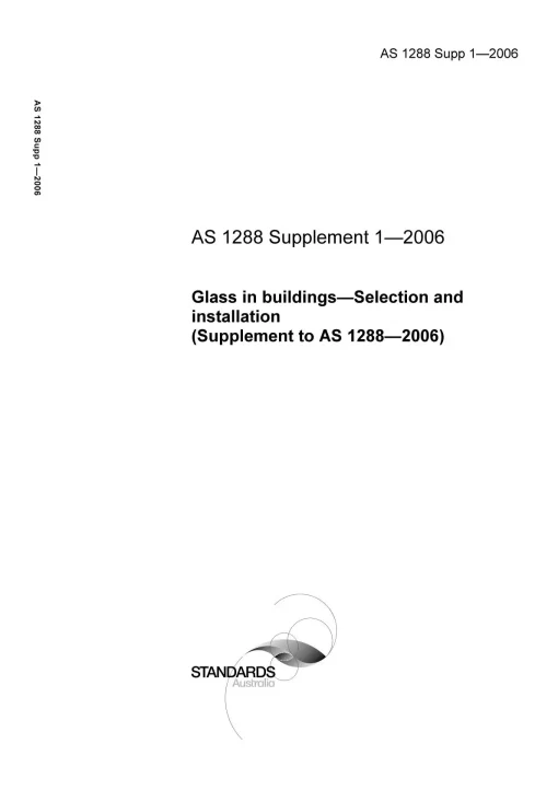 AS 1288 SUPP 1-2006 pdf