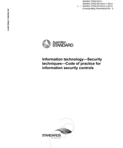 AS ISO/IEC 27002:2015 pdf