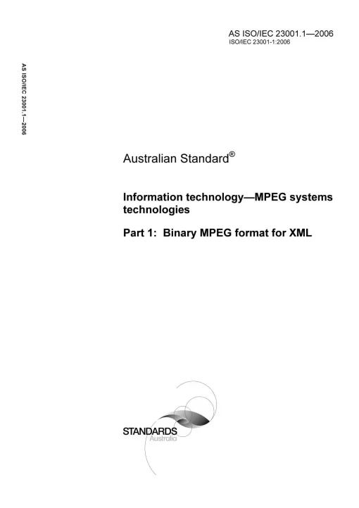 AS ISO IEC 23001.1-2006 pdf