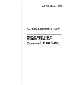 AS 1170.3 SUPP 1-1990 pdf