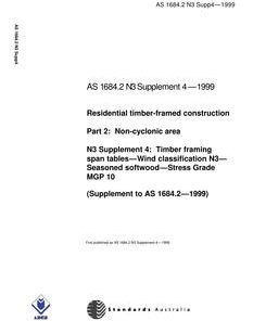 AS 1684.2 N3 SUPP 4-1999 pdf