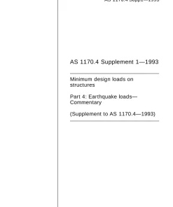 AS 1170.4 SUPP 1-1993 pdf