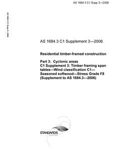 AS 1684.3 C1 SUPP 3-2006 pdf