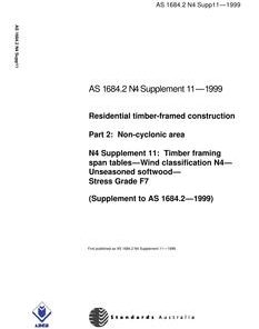 AS 1684.2 N4 SUPP 11-1999 pdf