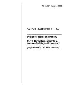 AS 1428.1 SUPP 1-1993 pdf