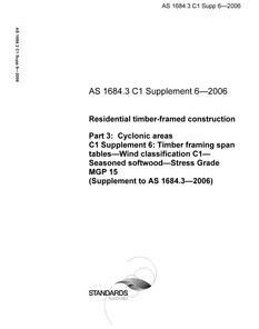 AS 1684.3 C1 SUPP 6-2006 pdf