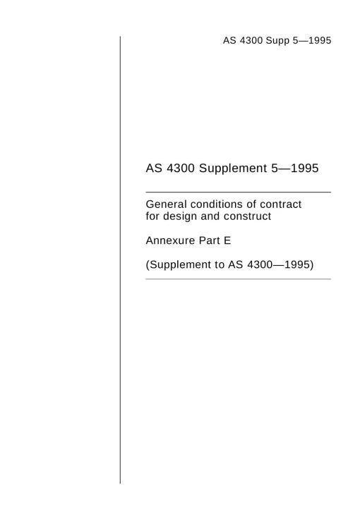 AS 4300 SUPP 5-1995 pdf