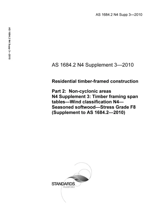 AS 1684.2 N4 Supp 3-2010 pdf