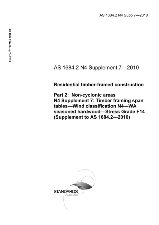 AS 1684.2 N4 Supp 7-2010 pdf