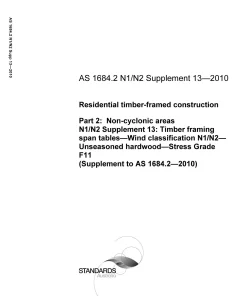 AS 1684.2 N1/N2 Supp 13-2010 pdf