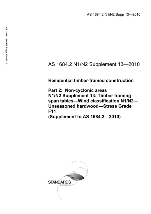 AS 1684.2 N1/N2 Supp 13-2010 pdf