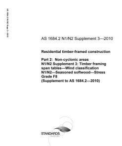 AS 1684.2 N1/N2 Supp 3-2010 pdf