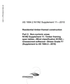 AS 1684.2 N1/N2 Supp 11-2010 pdf