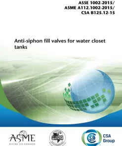 ASME A112.1002-2015/ASSE 1002-2015/CSA B125.12-15 pdf