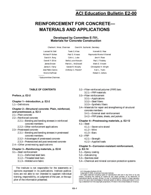 ACI E2-00 pdf