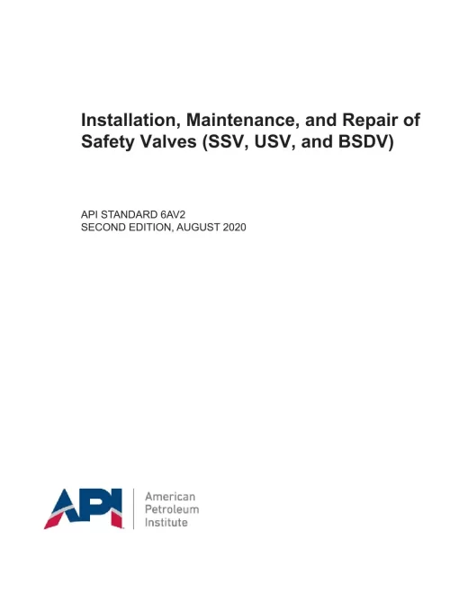 API Std 6AV2 pdf