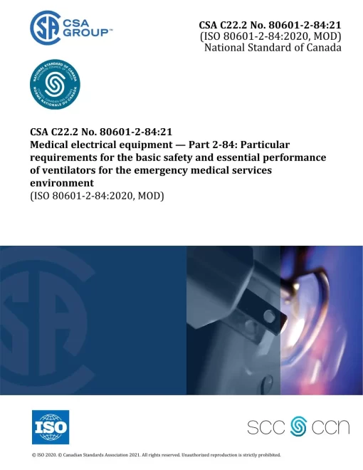 CSA C22.2 NO. 80601-2-85:21 pdf