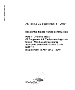 AS 1684.3 C2 SUPP 5-2010 pdf