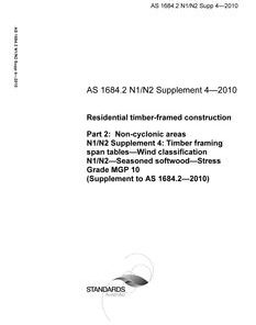 AS 1684.2 N1/N2 Supp 4-2010 pdf