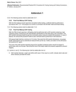 API RP 5C5 Addendum 1 pdf