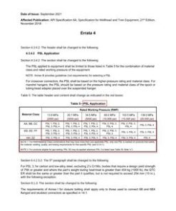 API Spec 6A Errata 4 pdf