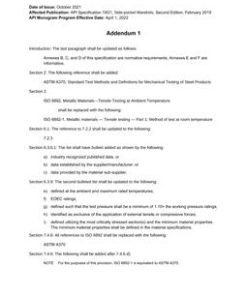 API Spec 19G1 Addendum 1 pdf