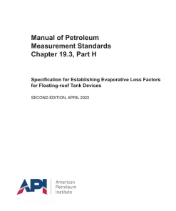 API MPMS Chapter 19.3, Part H pdf