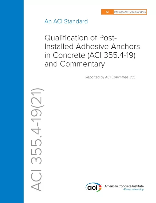 ACI 355.4M-19 (R2021) pdf