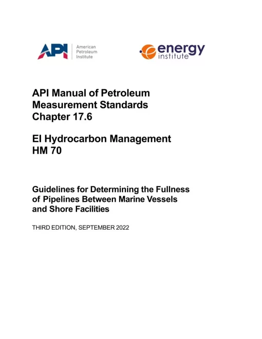 API MPMS Chapter 17.6 pdf