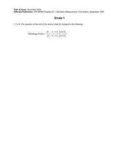 API MPMS Chapter 20.1 Errata 1 pdf