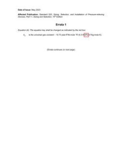 API Std 520, Part 1 Errata 1 pdf