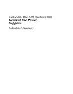 CSA C22.2 NO. 107.1-95 (R2000) pdf