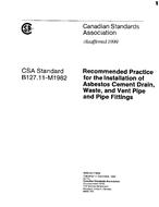 CSA B127.11-M1982 (R1998) pdf