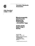 CSA C108.1.1-1977 (R2008) pdf